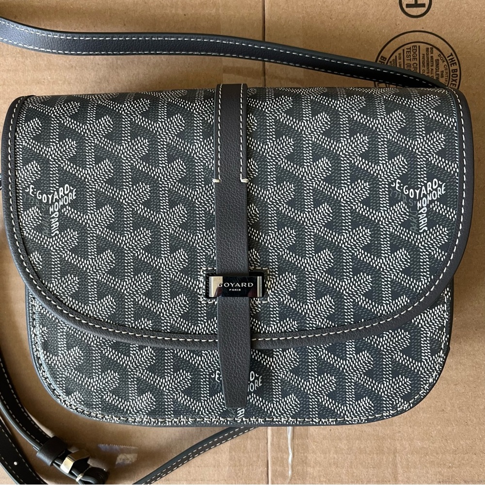 Goyard Belvedere PM Black and Gray Crossbody Bag